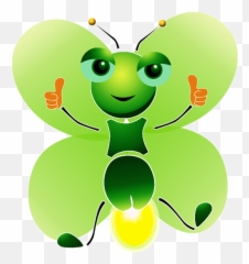 Light Leaf Cartoon Free Download Png - Animada Luciernaga