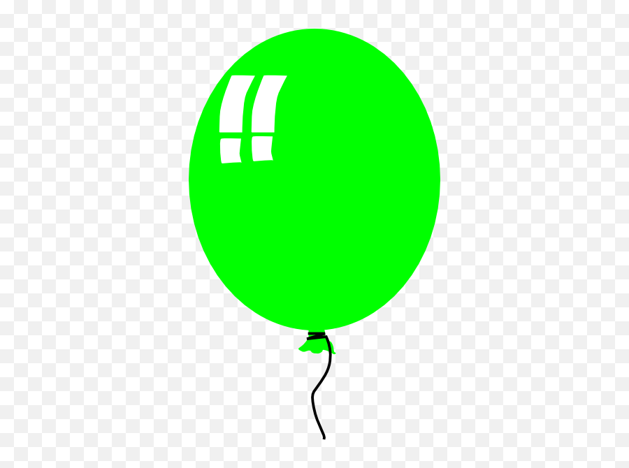 Green Balloon 2 Clip Art - Vector Clip Art Blue Balloon Clip Art Png,Balloons Clipart Transparent Background