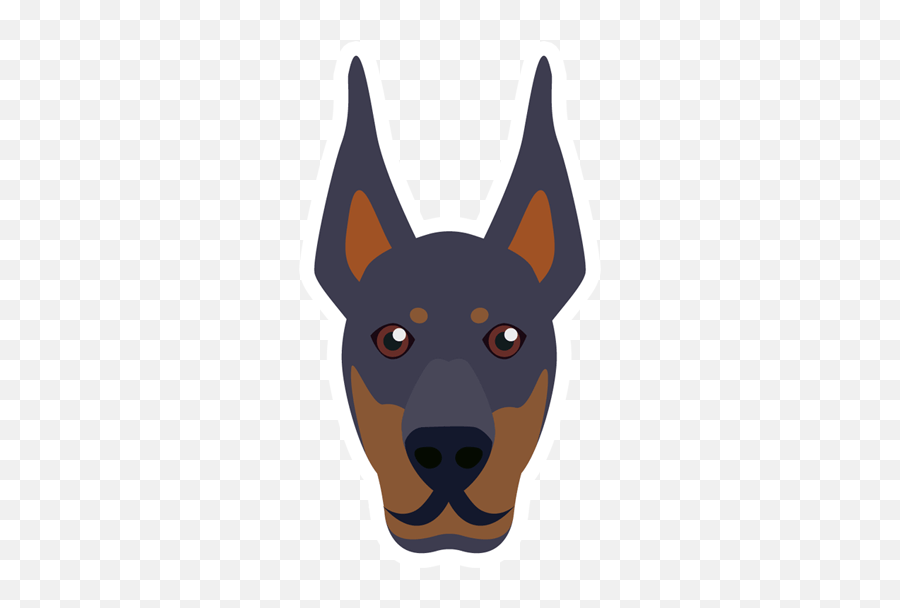 Doberman Sticker - Just Stickers Dobermann Png,Doberman Png