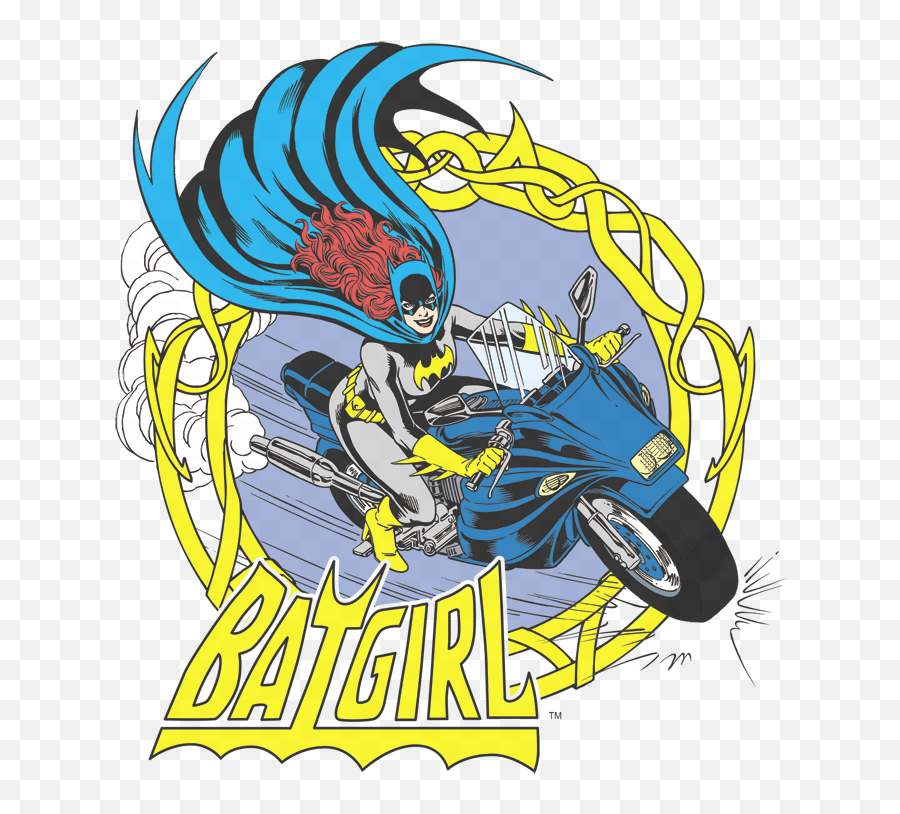 Dc Comics Batgirl Motorcycle Juniors T - Shirt Catwoman Png,Batgirl Logo Png