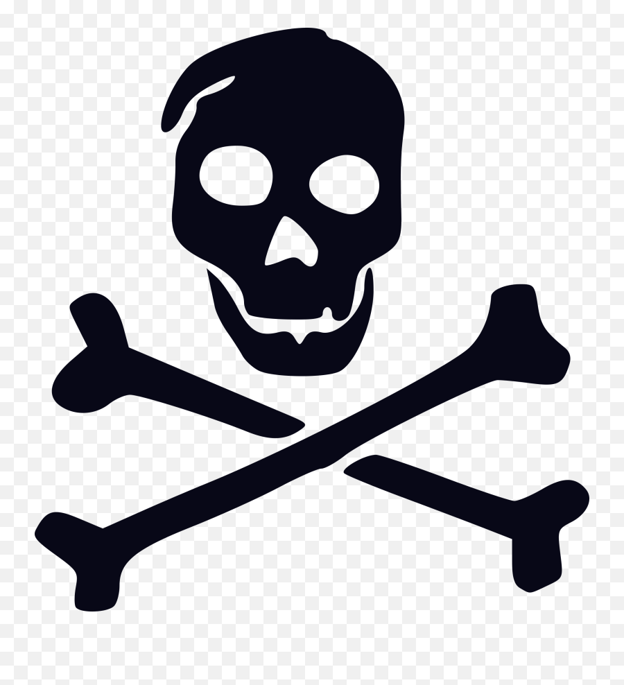 Jolly Roger Png Transparent Mart - Skull And Bones,Skeleton Png Transparent