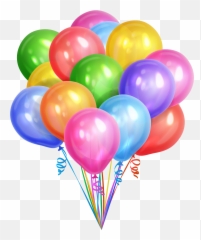 Balloons Dream Colorful Free Clipart Hq - Png