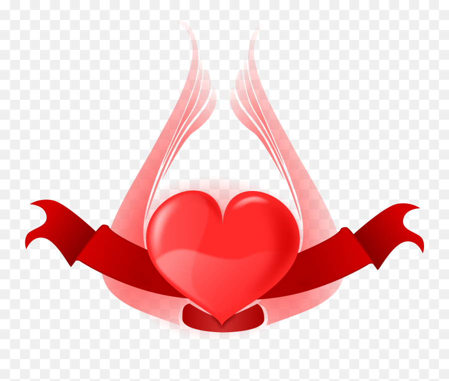 Heart With Wings - Background Day Png,Hearts Background Png