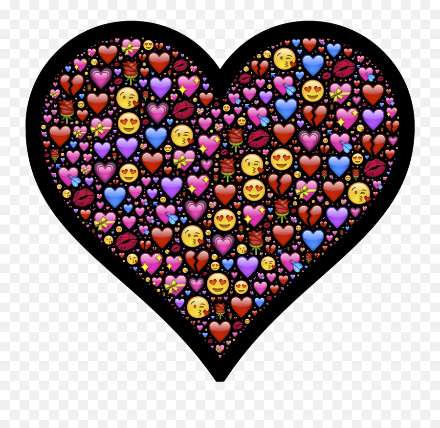 Heart Emoji Affection - Free Image On Pixabay Bir Sürü Kalp Emojisi Png,Heart Emoji Transparent