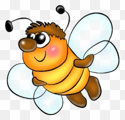Bee Clipart Clear Background - Cartoon Insects Transparent Background Png,Bee Clipart Png