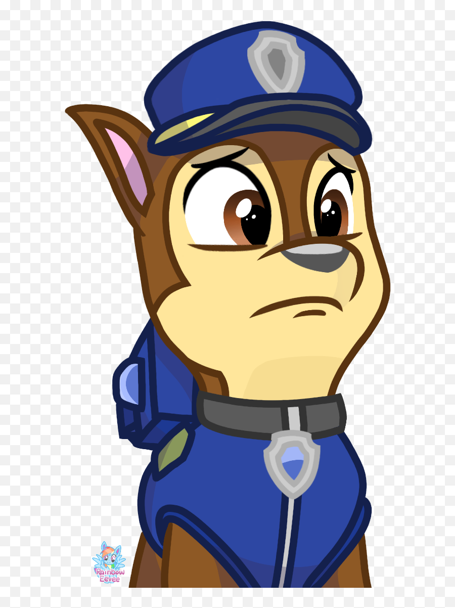 Sad Chase Paw Patrol Wants To Save Skye By Rainboweeveeyt - Drawing Chase Chase Png - free transparent png images - pngaaa.com