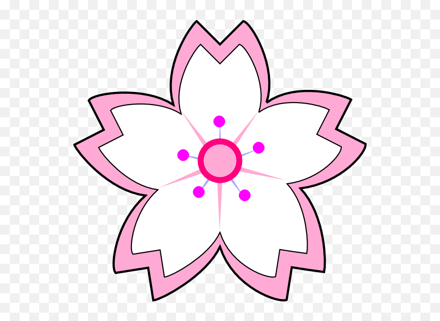 Gambar Logo Bunga Sakura - 600x576 Png Clipart Download Logo Bunga Sakura,Bunga Png