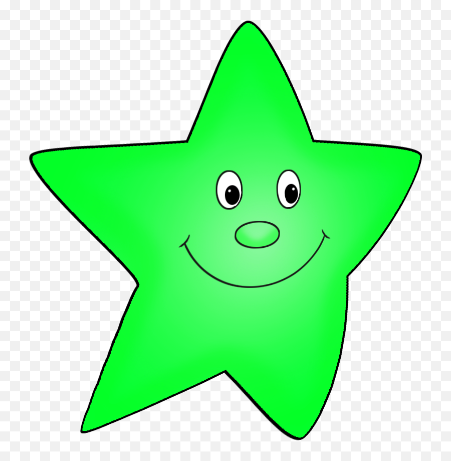 Cartoon Star Png - Cartoon Star Flying Green Stars Clipart Cute Green Star Clipart,Stars Clipart Transparent