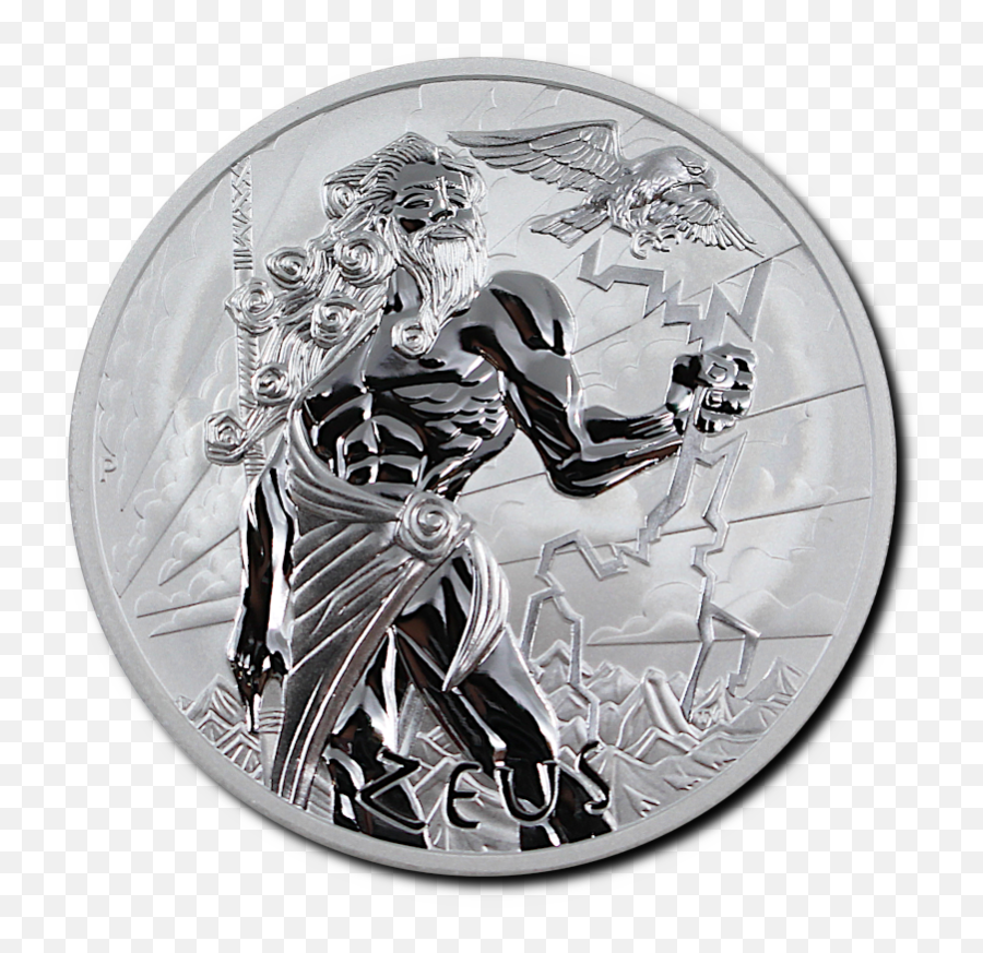 2020 1oz Silver Zeus Bu U0026 Antique Coins - Lpm Exclusive New Tuvalu Zeus 2020 Silver Coin Png,Zeus Png
