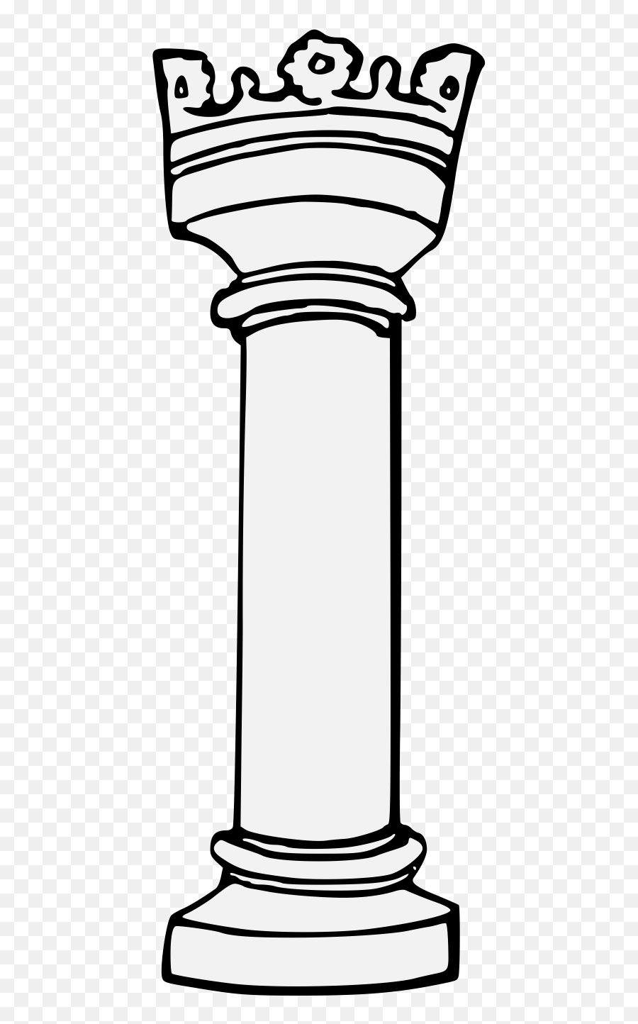 Column - Traceable Heraldic Art Line Art Png,Column Png