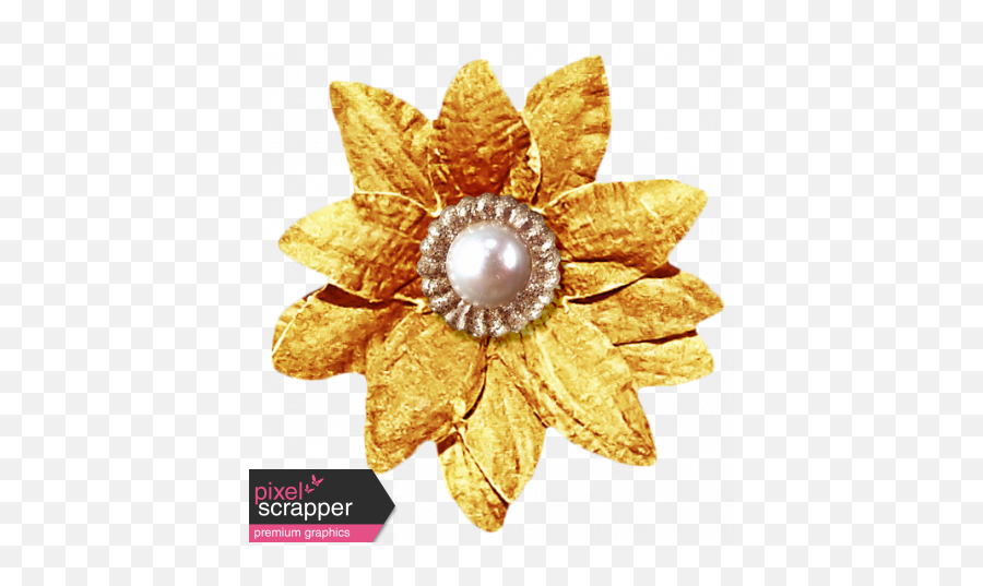 Itu0027s Christmas - Gold Flower Graphic By Sheila Reid Pixel Solid Png,Gold Flower Png