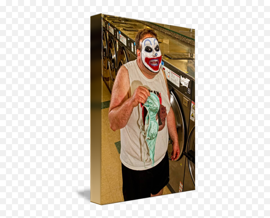 Laundry Clown By Jacob Meudt - Washing Machine With Clown Png,Clown Makeup Png