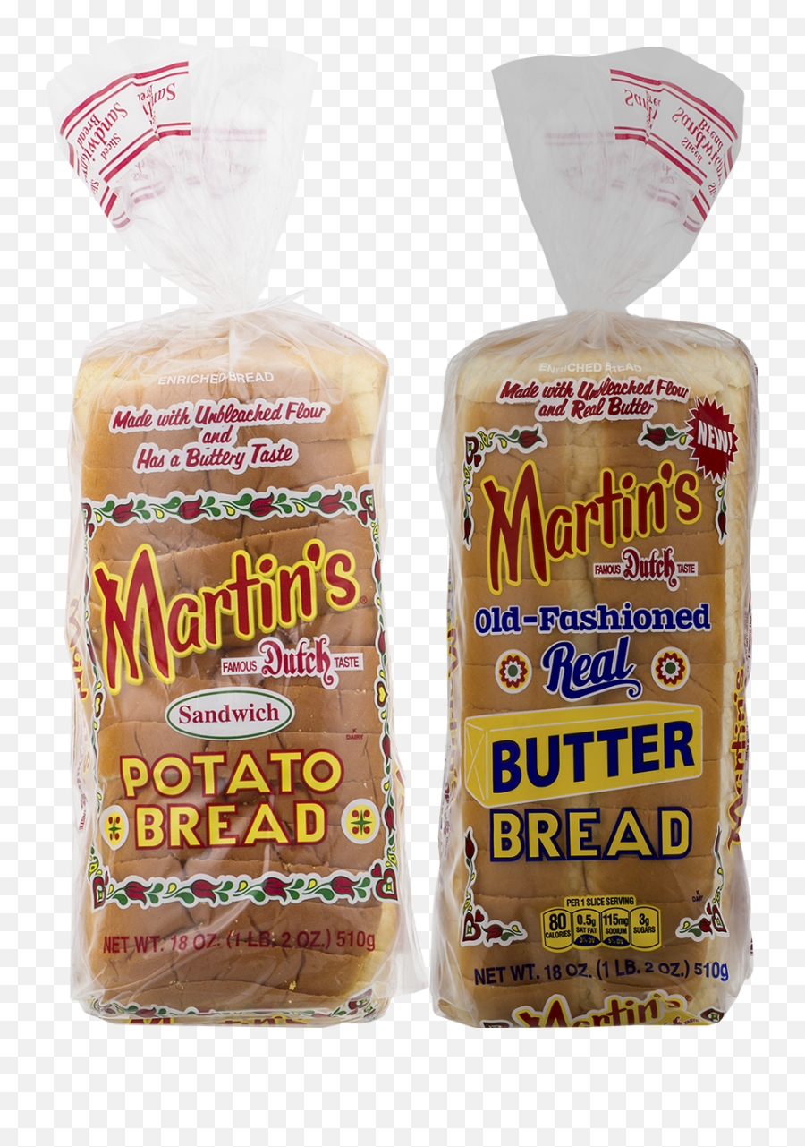 Martinu0027s Famous Pastry Potato Bread Variety Pack - 18 Oz Bags 2 Loaves 2 Loaves Of Bread Png,Loaf Of Bread Png