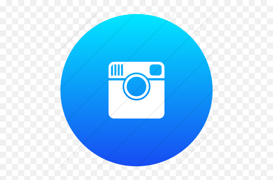 Flat Circle White - Gis Icon Free Png,Blue Instagram Logo