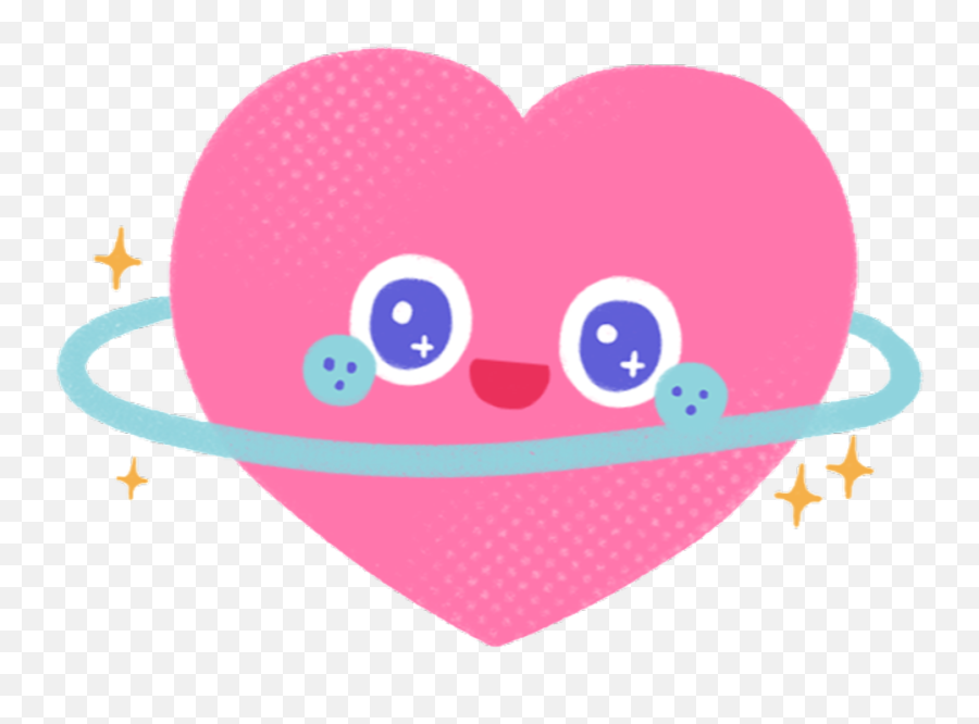 Kawaii Sticker - Overlay Tumblr Heart Stickers Png,Kawaii Heart Png