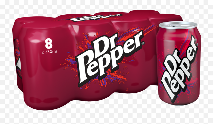 Dr Pepper 8 X 330ml - Dr Pepper 8 Pack Png,Dr Pepper Can Png