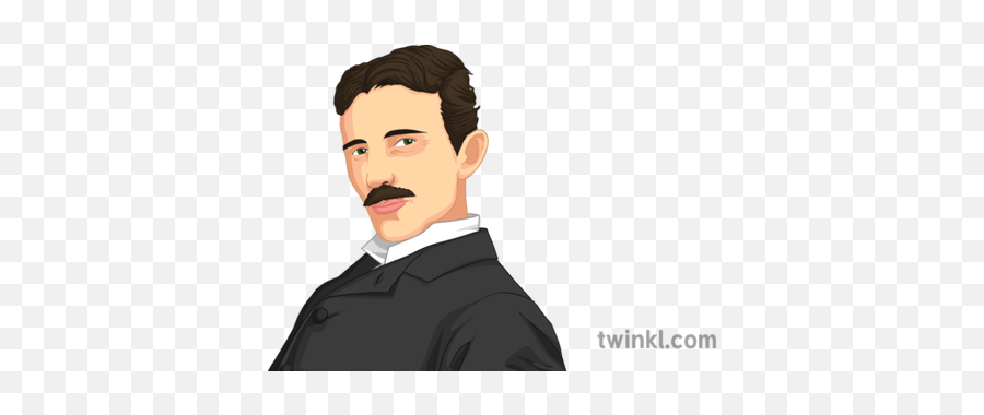 Nikola Tesla Portrait General Secondary Illustration - Gentleman Png,Tesla Png