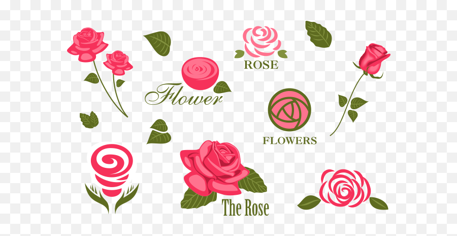 Roses Clipart Png - Logos Related To Flowers,Flower Graphic Png
