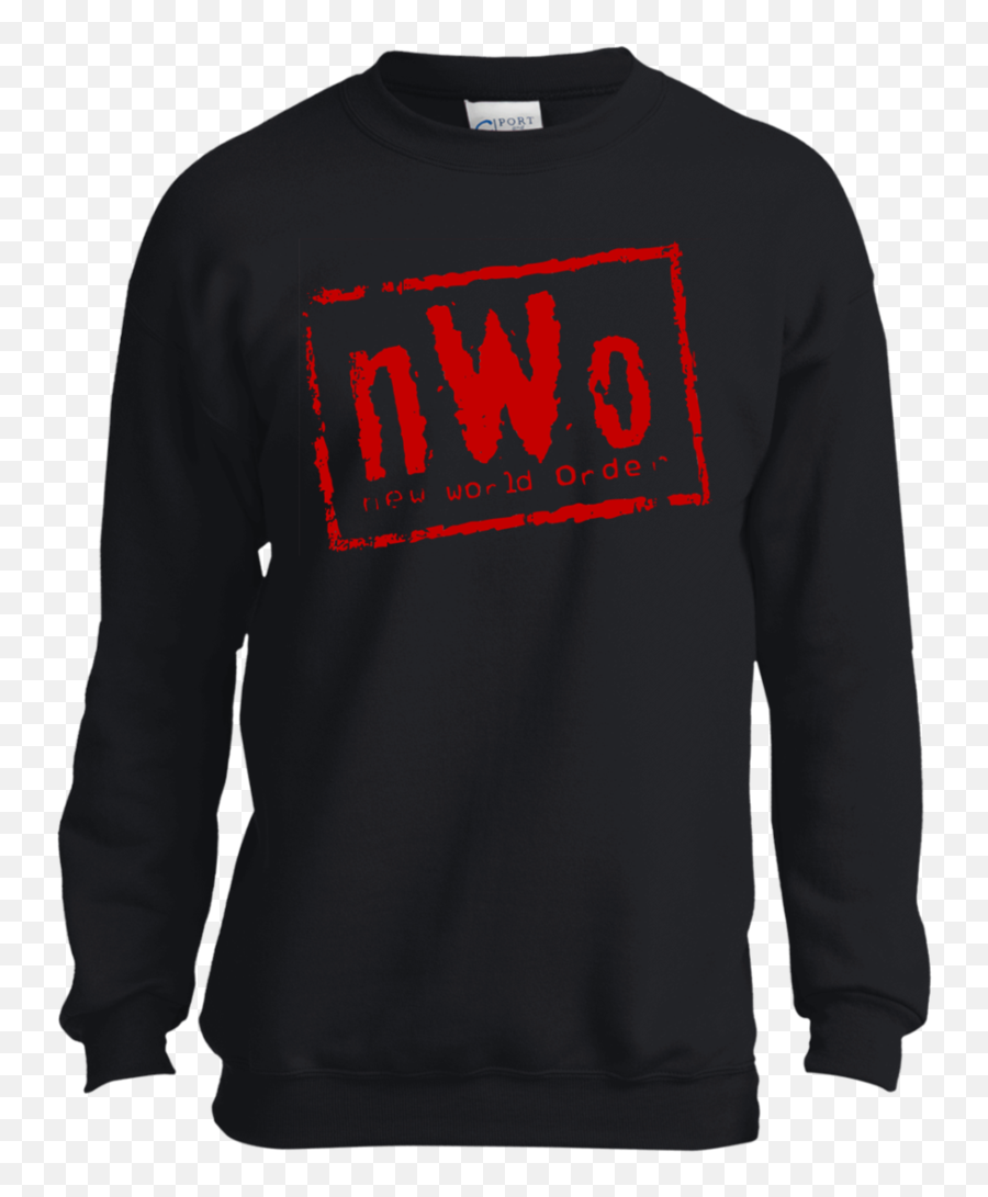 Nwo New World Order Wwe Wrestling Logo - Purple Thrasher Crewneck Png,Nwo Logo Png