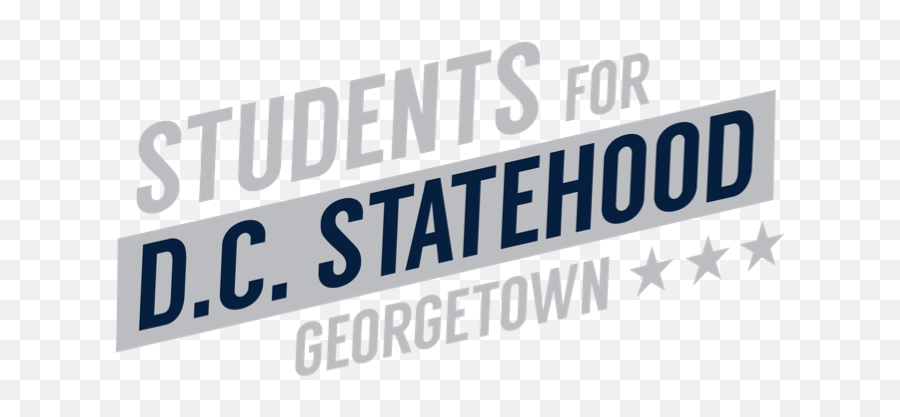 Georgetown University Chapter - Students For Dc Statehood Horizontal Png,Georgetown University Logo