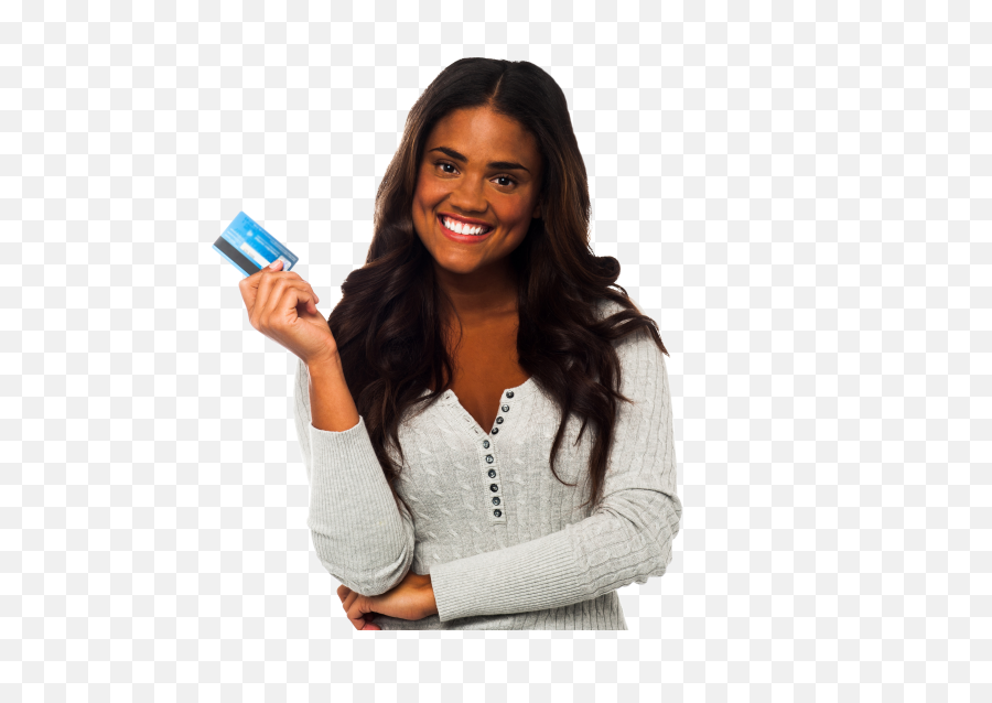 Women Holding Credit Card Png Image - Purepng Free Person Holding Card Png,Credit Card Png