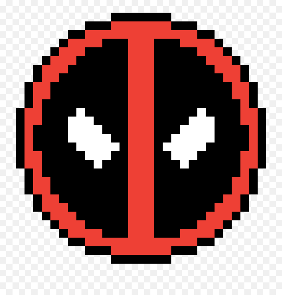 Pixilart - Deadpool Logo Pixel By Chicolocow Deadpool Mask Pixel Art Png,Deadpool 2 Logo