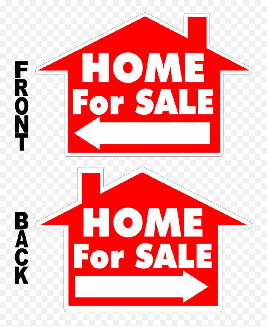 Home For Sale House Shaped Yard Sign - Safety Banner Clipart Language Png,Icon Yardsign