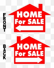 Home For Sale House Shaped Yard Sign - Safety Banner Clipart Language png