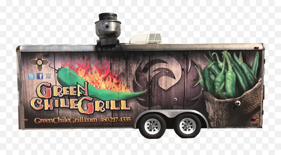 Green Chile Grill Food Truck With Transparent Background - Banner Png,Lizard Transparent Background