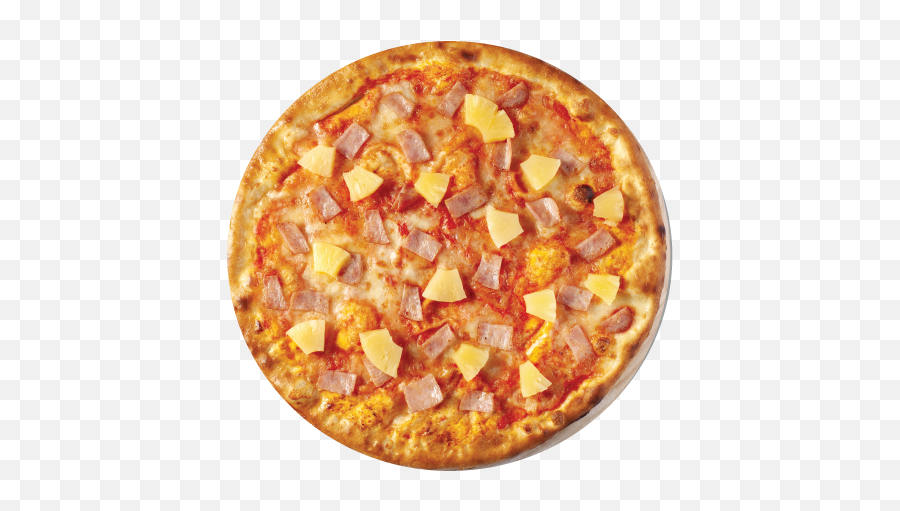 Hawaiian Pizza - Hawaiian Pizza Top View Png,Pizza Png