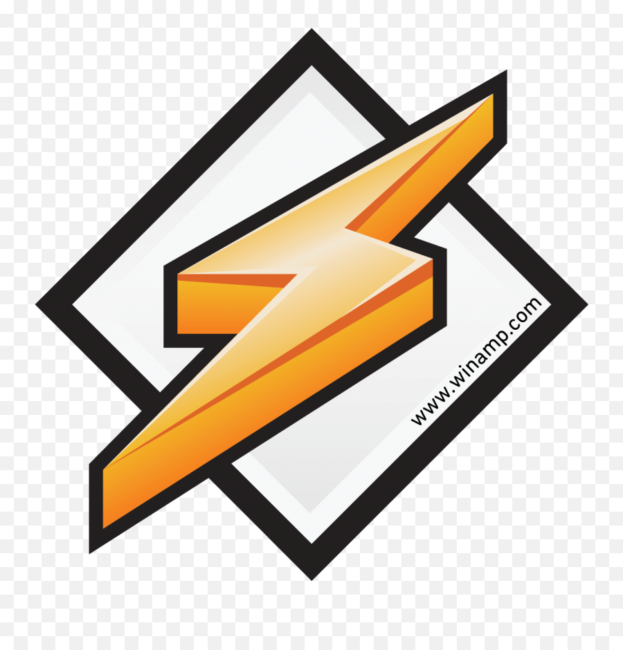 Orange Lightning Bolt Logo Free Image - Winamp Media Player Logo Png,Lightning Bolt Logo