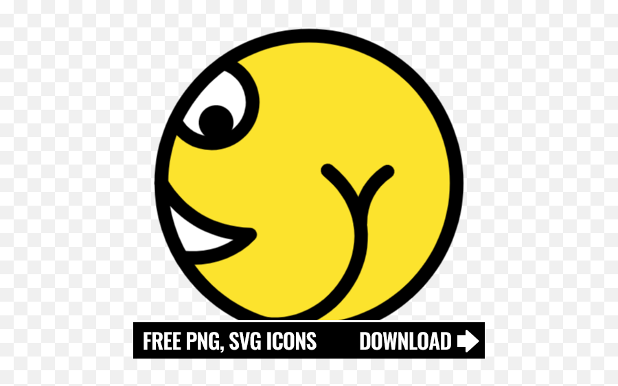 Free Ass Emoticon Icon Symbol Download In Png Svg Format - Car Insurance Icon Png,Smiley Icon Text