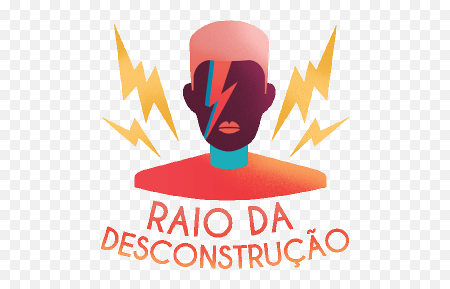 Black Man With Lightning Bolt Face Paint Says Deconstructing - Raio Da Desconstrução Gif Png,Facebook Lightning Bolt Icon