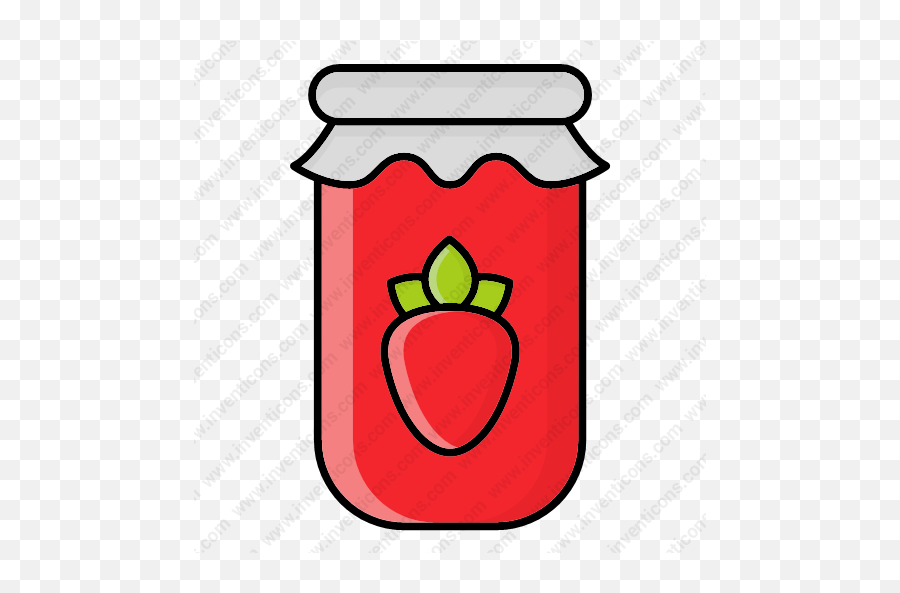 Download Strawberry Jar Vector Icon Inventicons - Bully Beans Coloring Sheet Png,Jar Icon Png