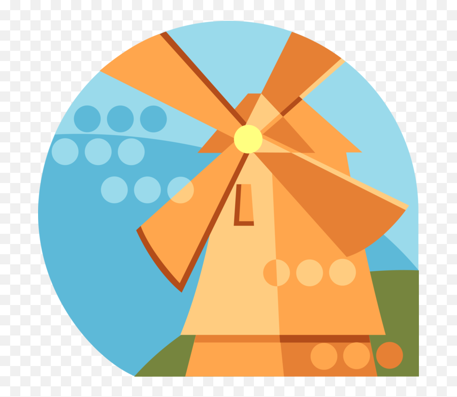 Dutch Windmill Netherlands Holland - Vector Image Dot Png,Windmill Icon Vector
