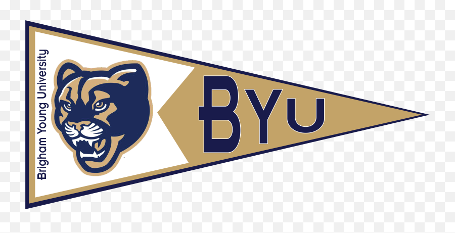 Library Of Football Pennant Clipart Transparent Png - Byu Cougars,Pennant Png