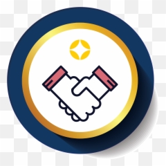Donate U2013 Constellation Fund - Flat Hand Shake Vector png