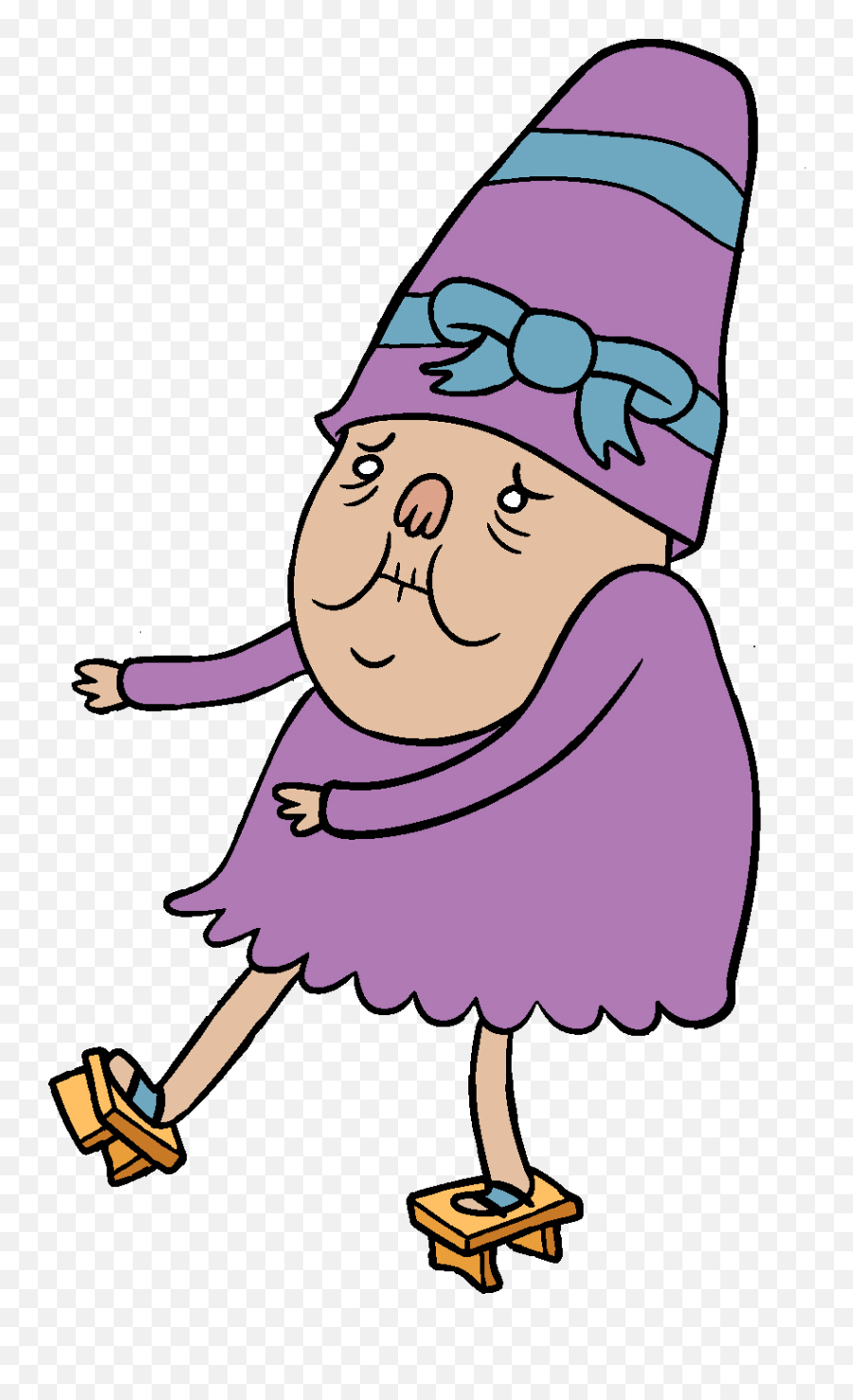 Download Hd Old Lady With Purple Dress - Adventure Time Old Lady Png,Old Lady Png