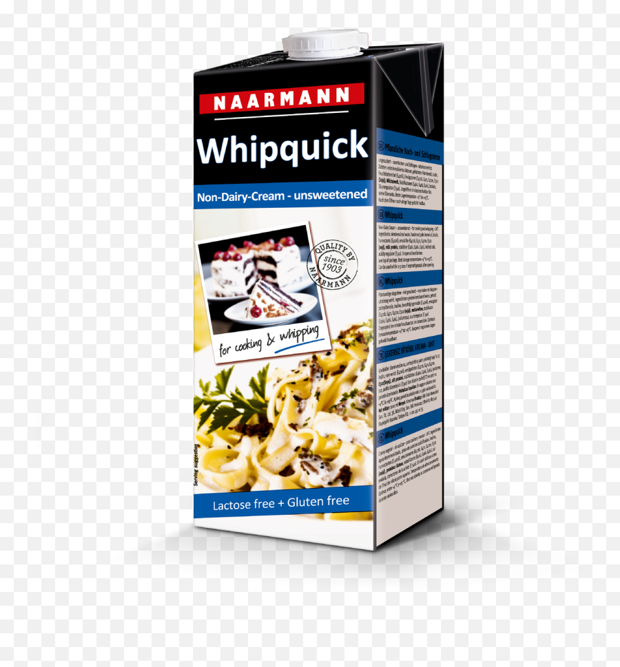 Vegetable - Based Cooking And Whipping Cream Unsweetened Naarmann Whip Quick Non Dairy Cream Unsweetened 1l Png,Whip Cream Icon