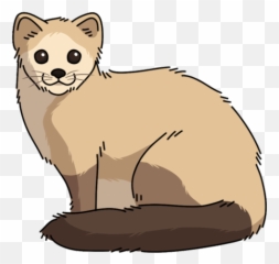 Marten Sable Sticker - Japanese Animal Figure png