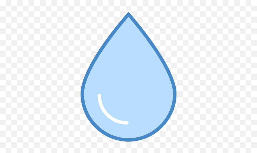 Water Icon In Blue Ui Style - Water Drip Clip Art Png,Teardrop Icon