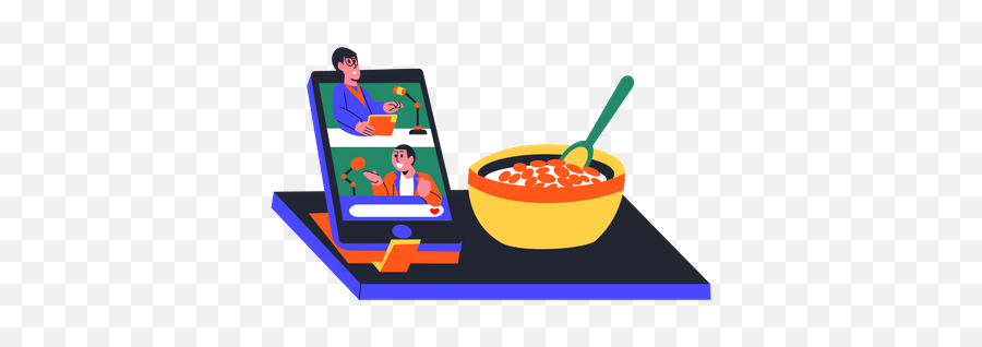 Lunch Icon - Download In Colored Outline Style Bowl Png,Lunch Icon