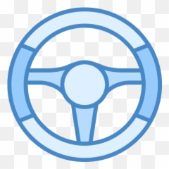 Steering Wheel Icon Blue Ui Style - Icon Png