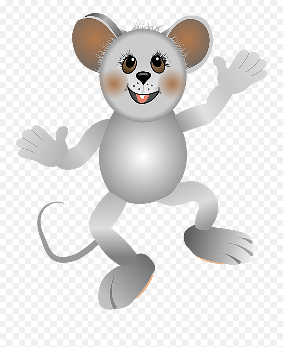 Download Hd Cute Monkey From Simple Shapes - Cartoon Cartoon Png,Cute Monkey Png