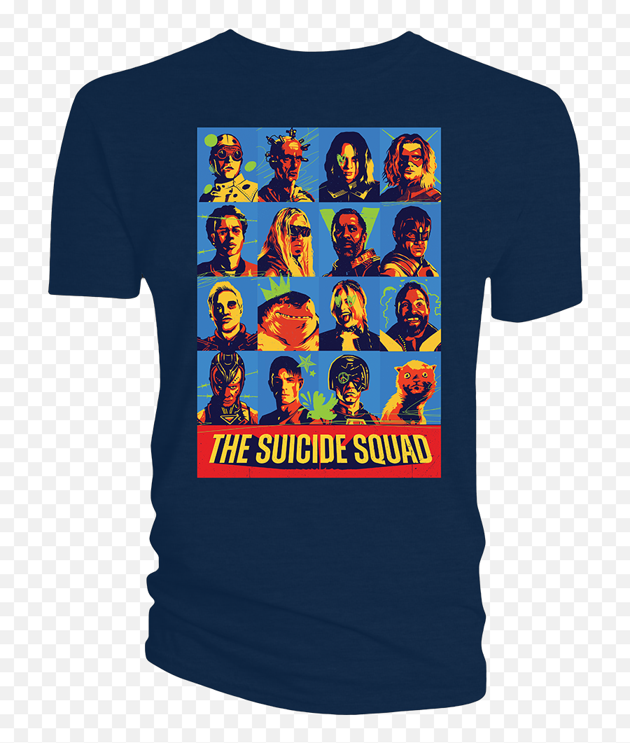The Suicide Squad T - Shirt Line Up Suicide Squad T Shirt Png,Suicide Squad Icon