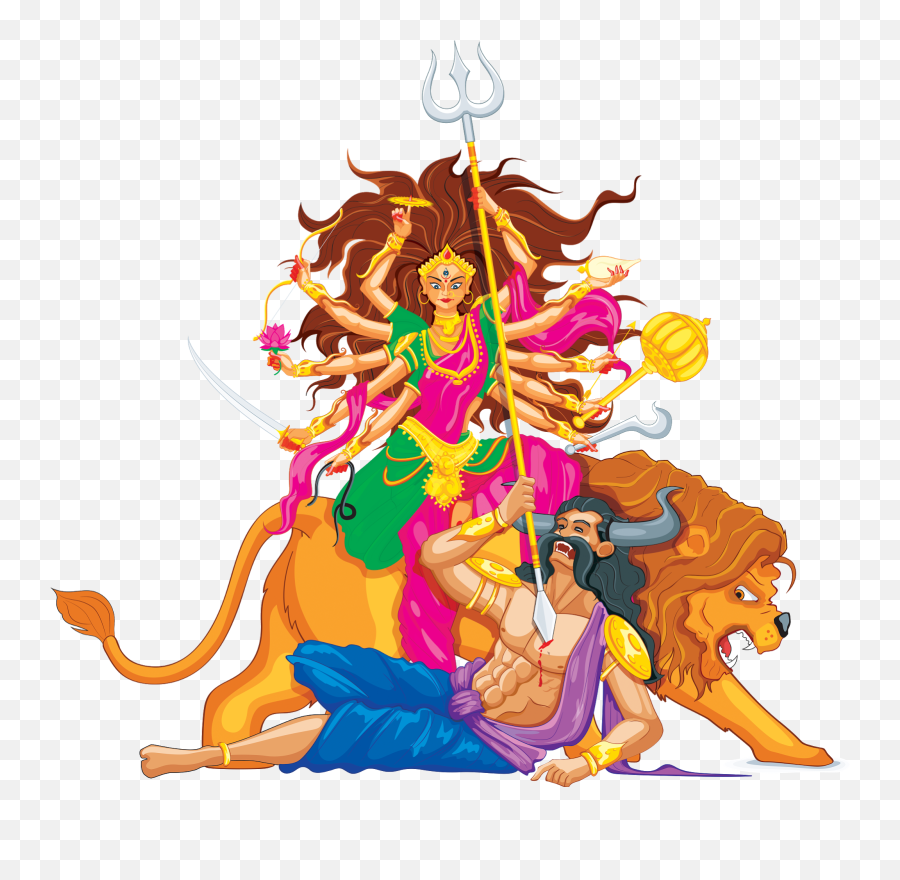 God Clipart Durga Transparent Free For Download - Maa Durga Clipart Hd Png,Goddess Png
