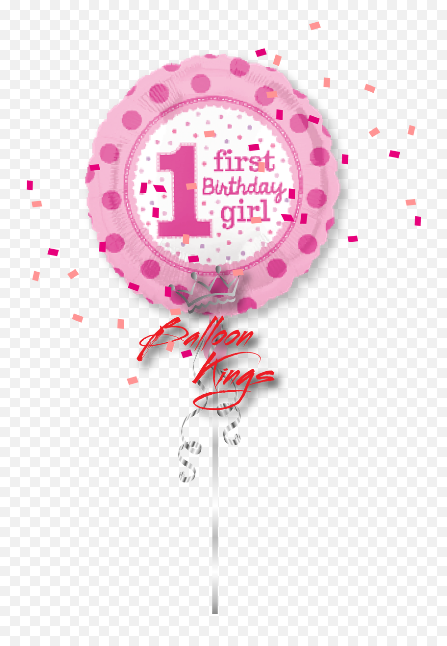1st Birthday Girl Balloon - 1st Birthday Donut Theme Png,Birthday Girl Png