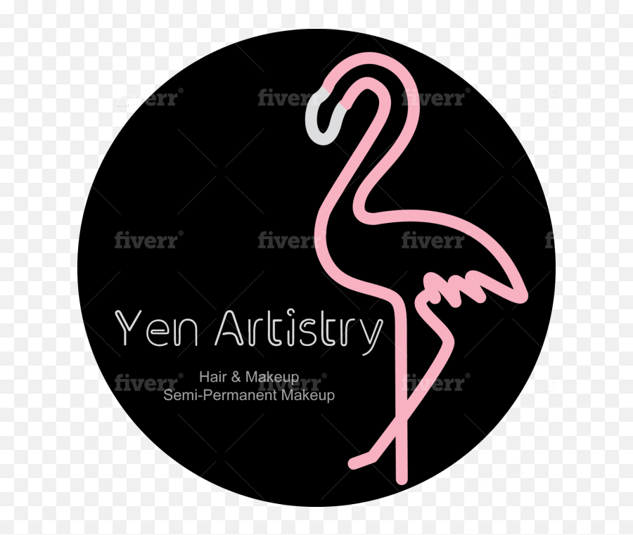 Make Minimalist Vintage And Modern Logo - Flamingo Png,Makeup Artistry Logos