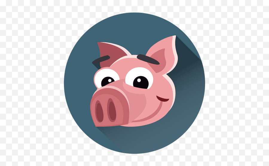 Transparent Png Svg Vector File - Cerdo En Circulo Animado,Cartoon Pig Png