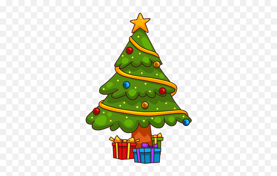 Free Cartoon Christmas Tree Images - Christmas Tree Cartoon Free Png,Cartoon  Christmas Tree Png - free transparent png images 